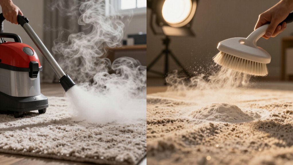 comparing steam and dry cleaning