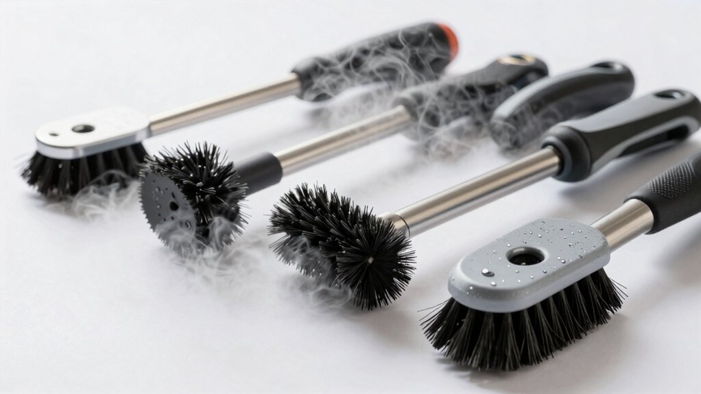effortless fast steam powered cleaning brushes