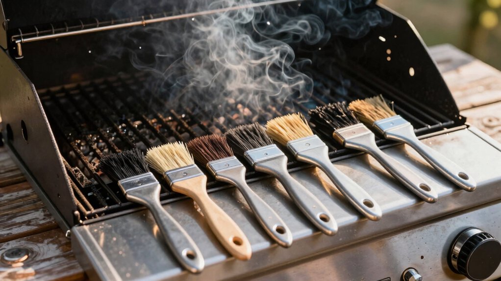 grill cleaning brush with steam