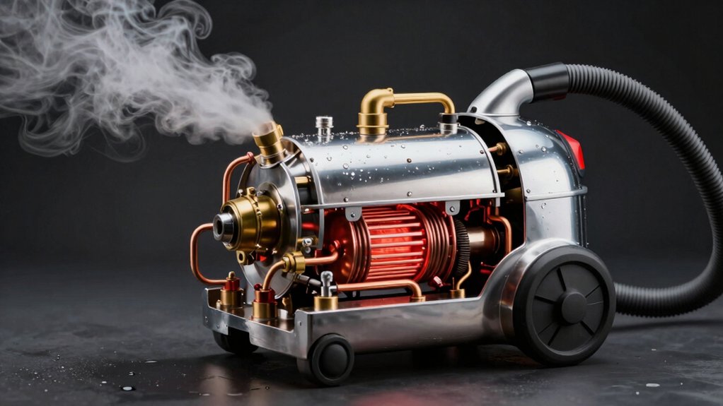 heated water sanitizing steam cleaning