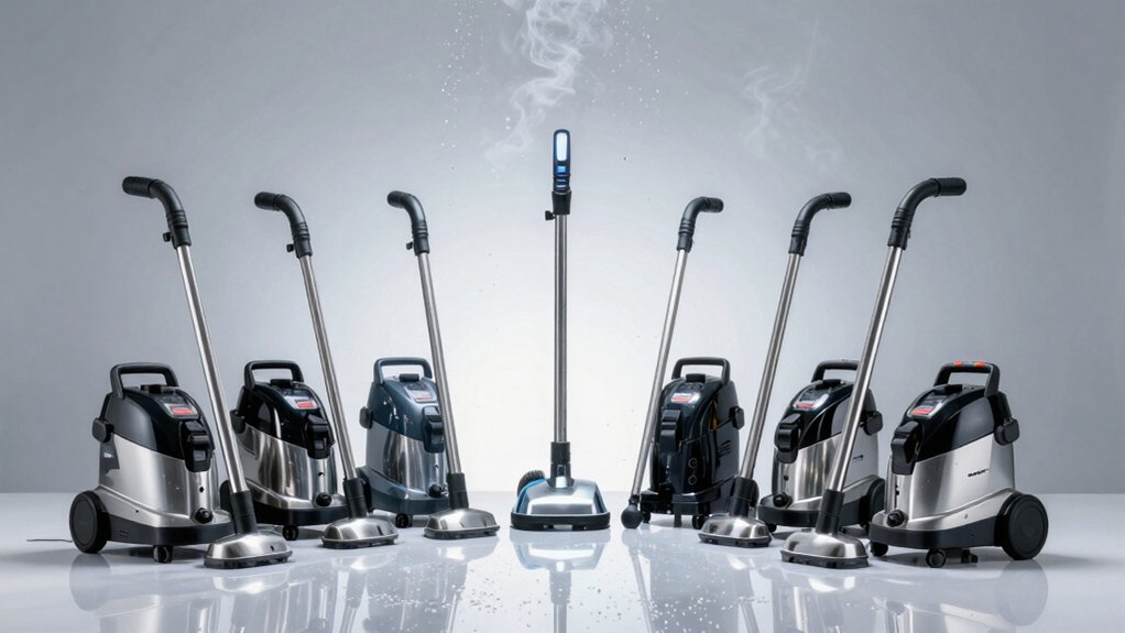mirrors shine like new steam cleaners