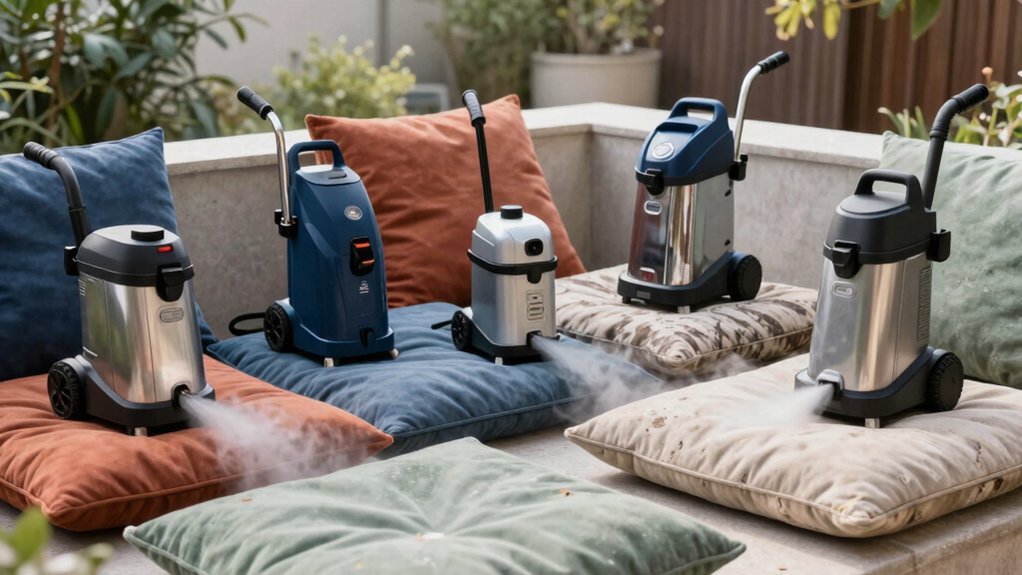 outdoor cushions restoration steam cleaners