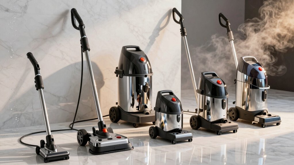 steam cleaners effectively cleaning soap scum