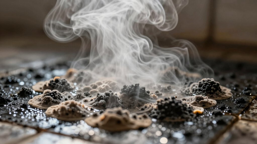 steam cleaning mold effectively removes