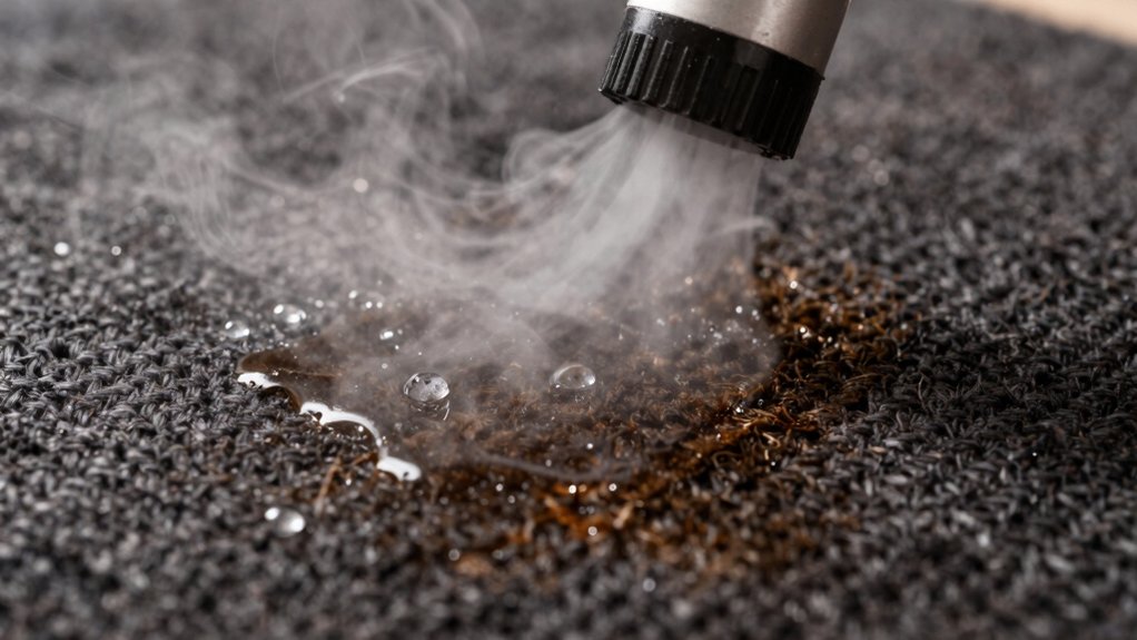 steam cleaning removes stains effectively