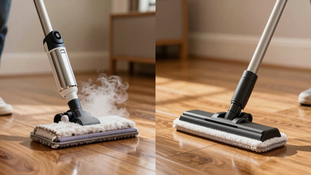 steam mop versus swiffer floor comparison