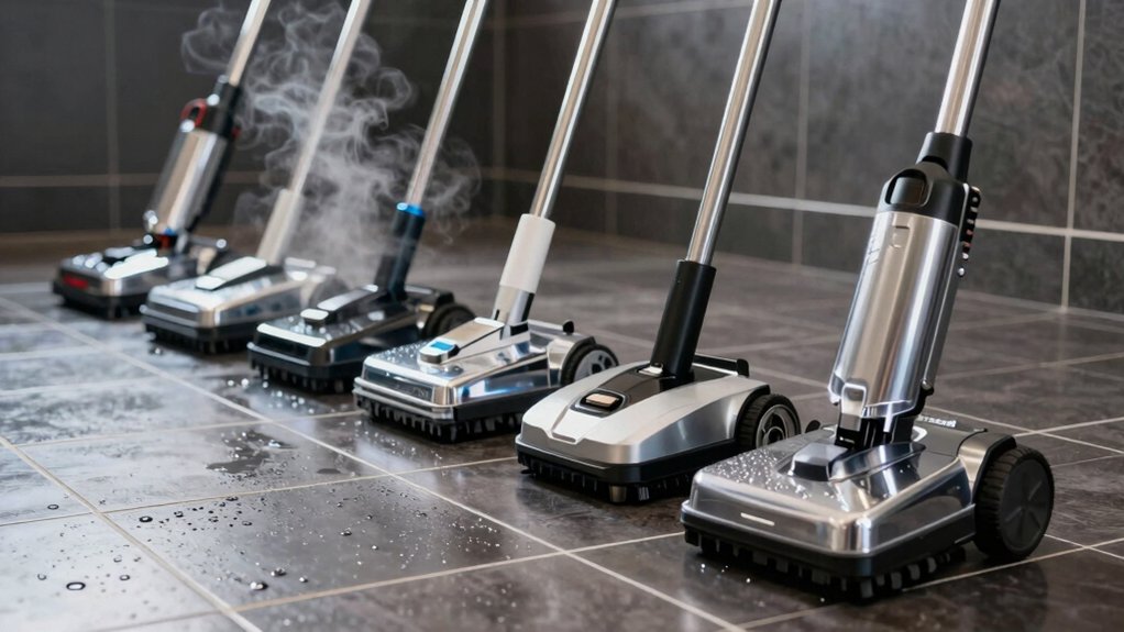 steam powered floor mops for grout